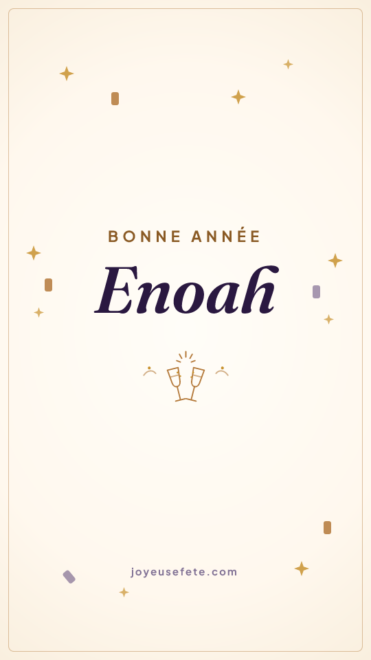 Image « Bonne année Enoah » au format story