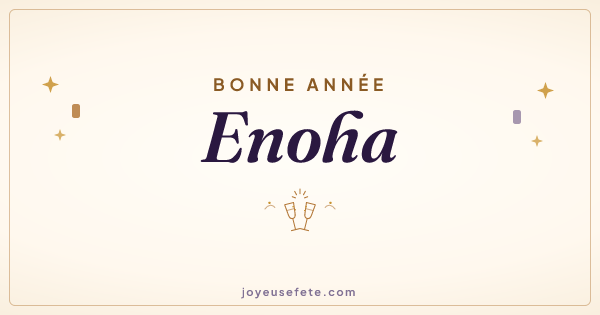 Image « Bonne année Enoha » au format large