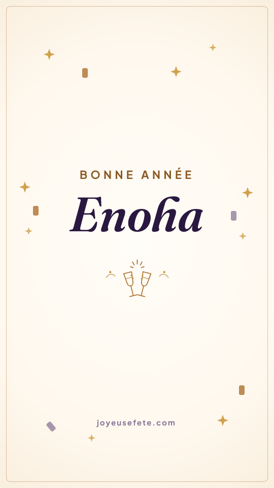 Image « Bonne année Enoha » au format story
