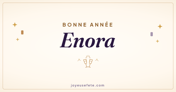 Image « Bonne année Enora » au format large