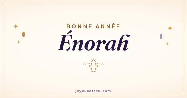 Image « Bonne année Énorah » au format large