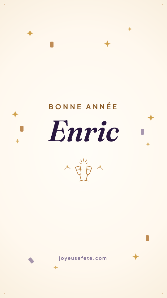 Image « Bonne année Enric » au format story