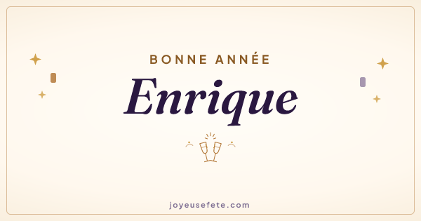 Image « Bonne année Enrique » au format large