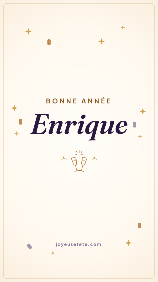 Image « Bonne année Enrique » au format story