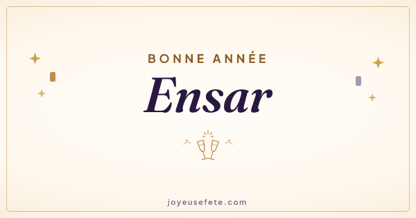 Image « Bonne année Ensar » au format large