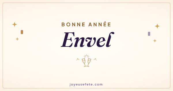 Image « Bonne année Envel » au format large