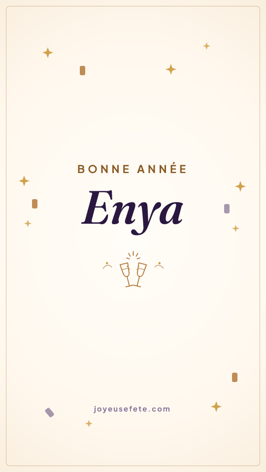 Image « Bonne année Enya » au format story