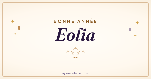 Image « Bonne année Eolia » au format large