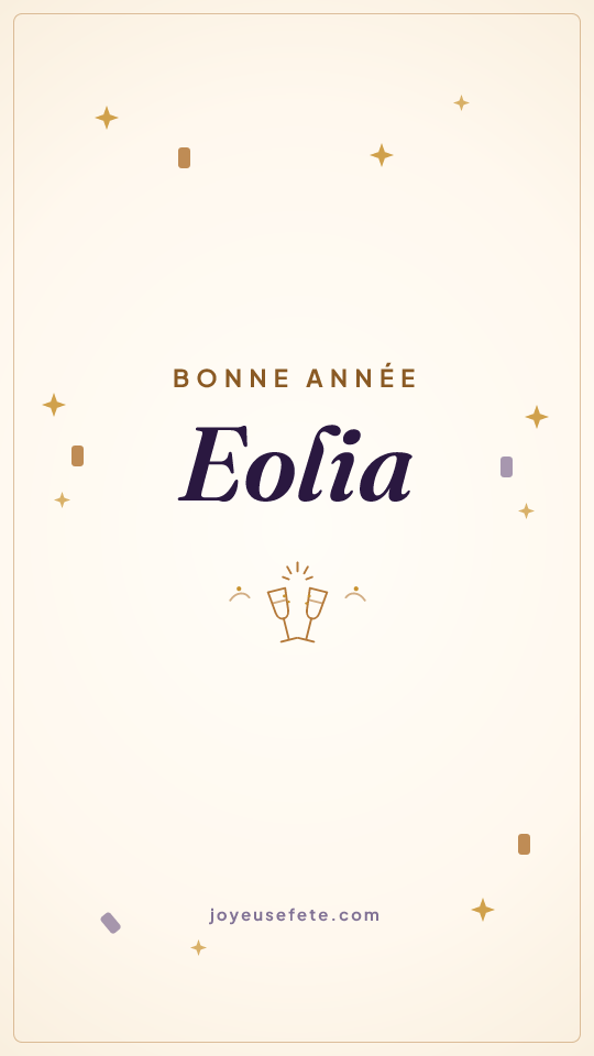 Image « Bonne année Eolia » au format story