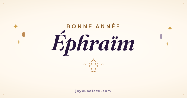Image « Bonne année Éphraïm » au format large