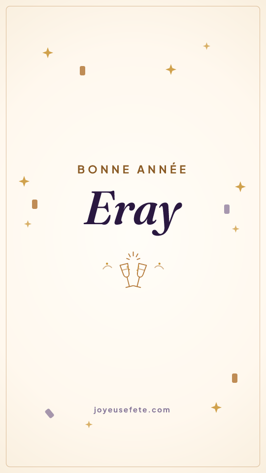 Image « Bonne année Eray » au format story