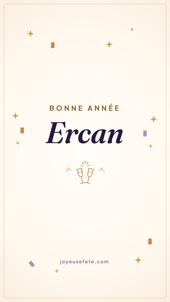 Image « Bonne année Ercan » au format story