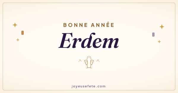 Image « Bonne année Erdem » au format large