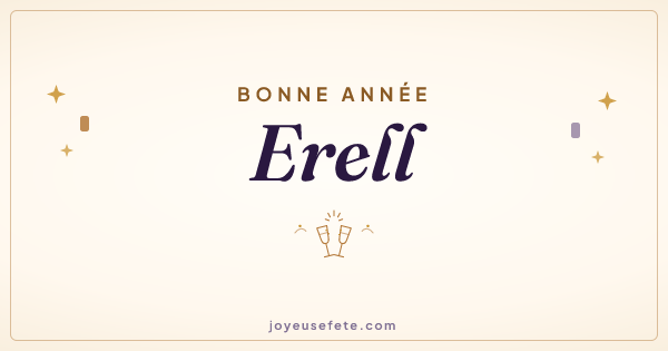Image « Bonne année Erell » au format large