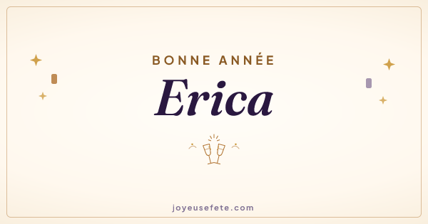 Image « Bonne année Erica » au format large
