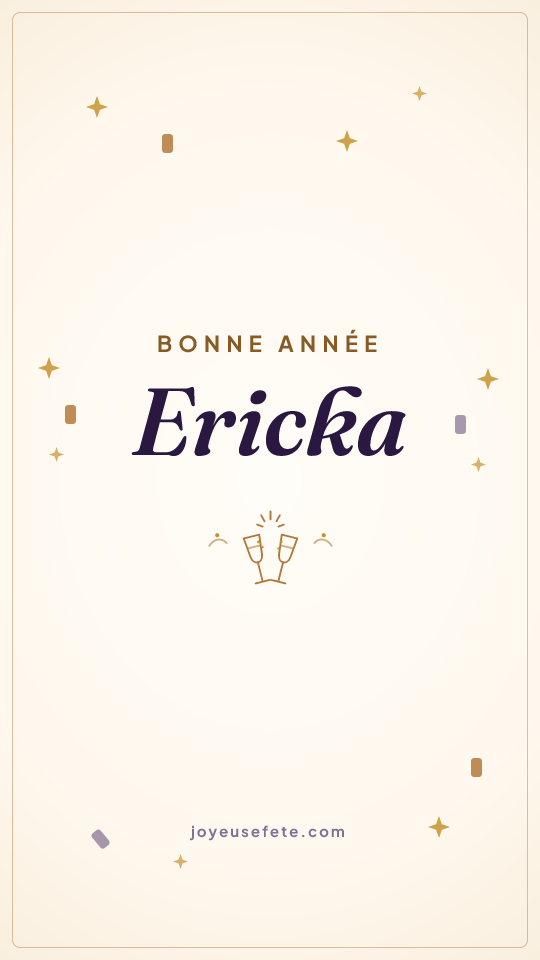 Image « Bonne année Ericka » au format story