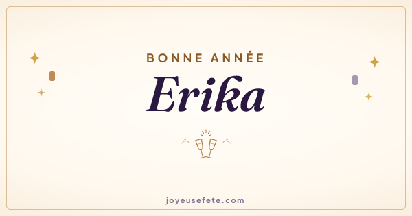 Image « Bonne année Erika » au format large