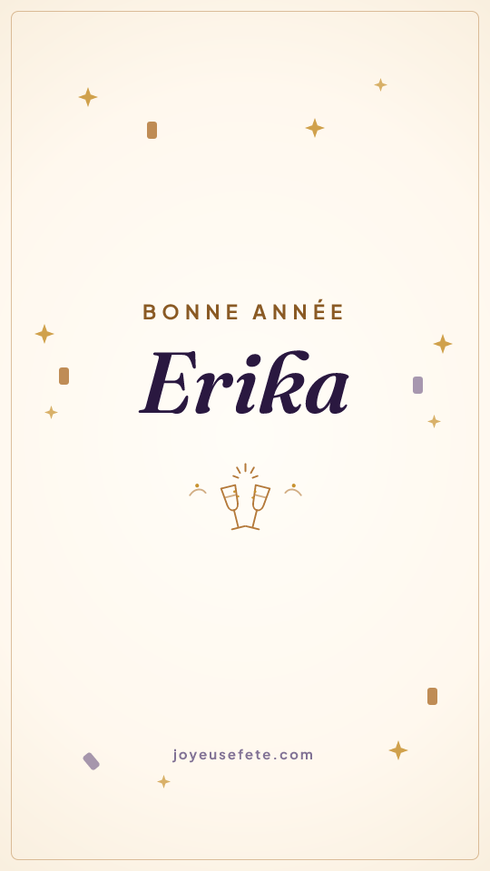 Image « Bonne année Erika » au format story