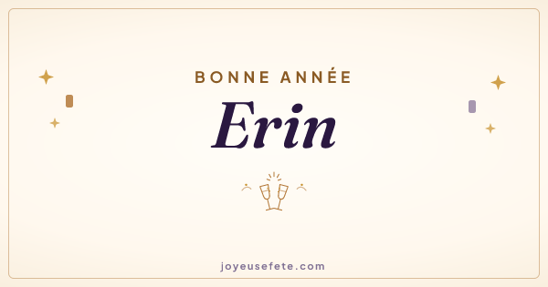 Image « Bonne année Erin » au format large