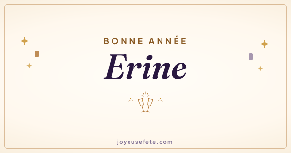 Image « Bonne année Erine » au format large