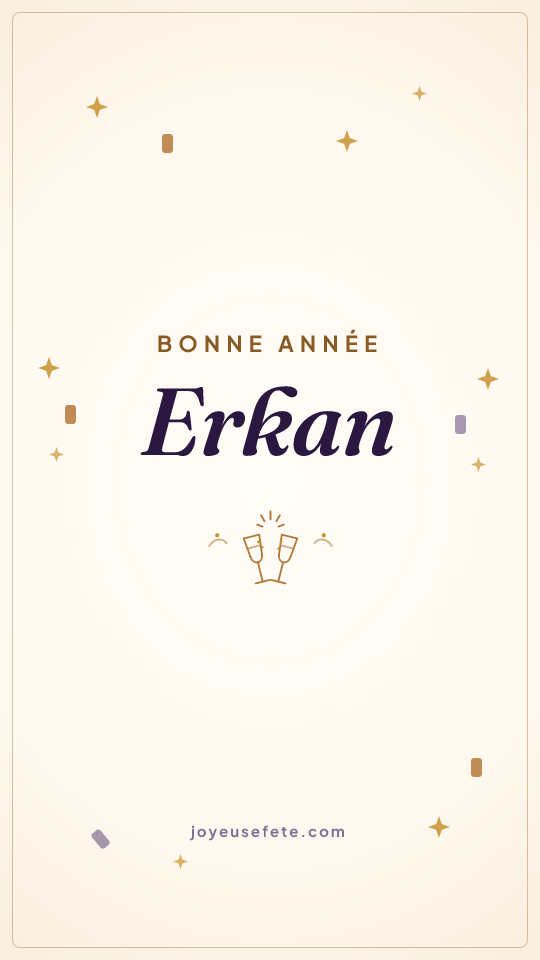 Image « Bonne année Erkan » au format story