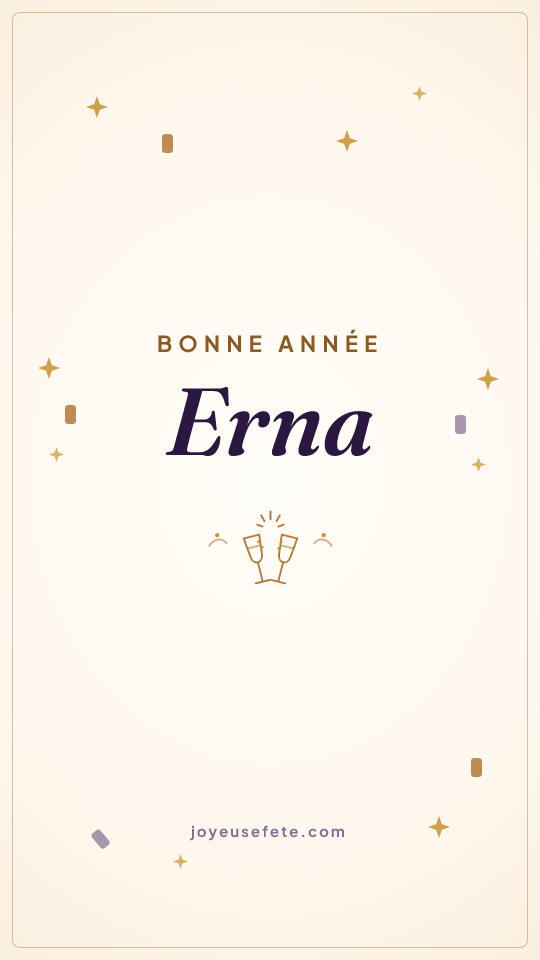 Image « Bonne année Erna » au format story