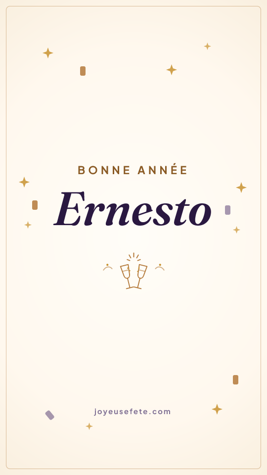 Image « Bonne année Ernesto » au format story