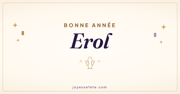 Image « Bonne année Erol » au format large
