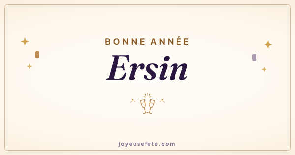 Image « Bonne année Ersin » au format large