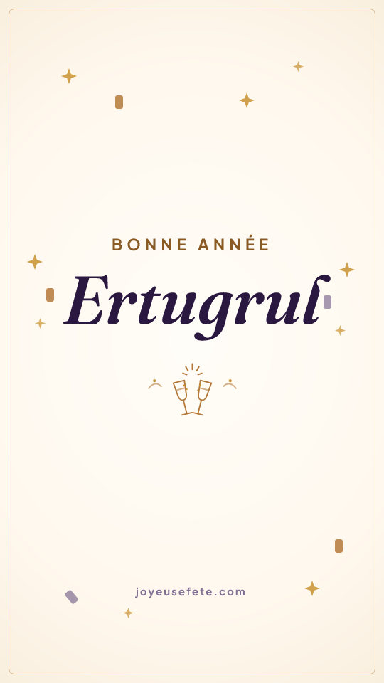 Image « Bonne année Ertugrul » au format story