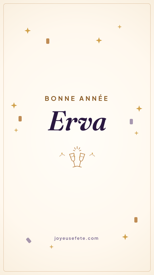 Image « Bonne année Erva » au format story