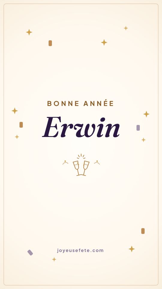 Image « Bonne année Erwin » au format story