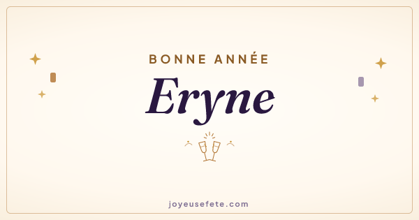 Image « Bonne année Eryne » au format large