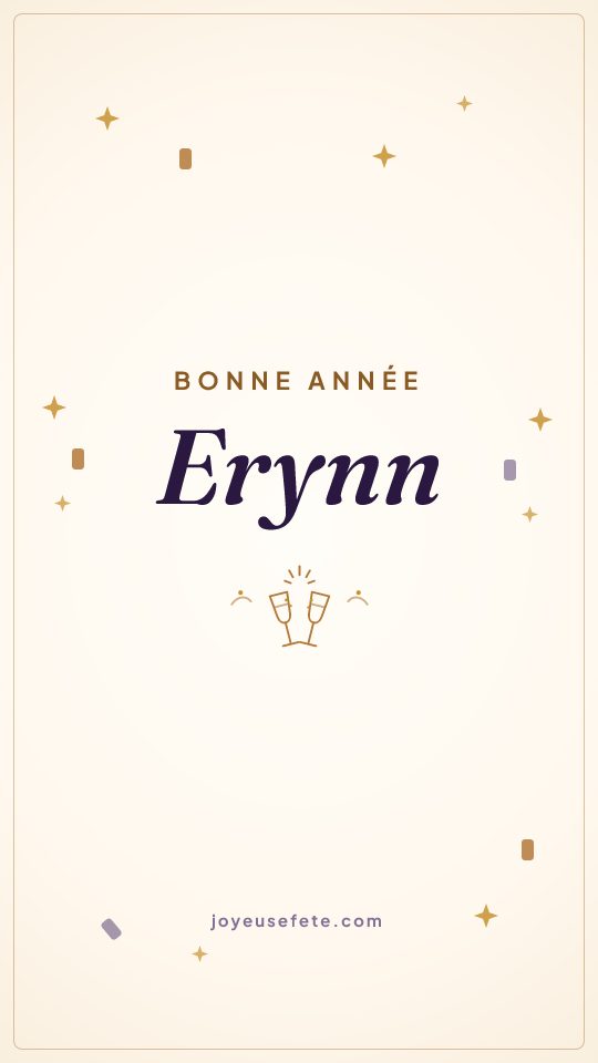 Image « Bonne année Erynn » au format story