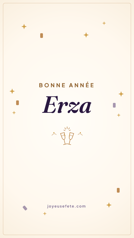 Image « Bonne année Erza » au format story