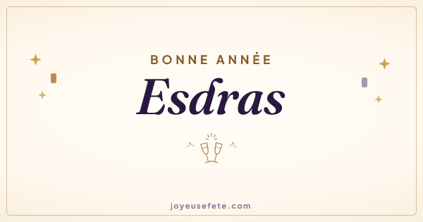 Image « Bonne année Esdras » au format large