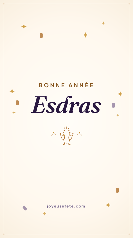 Image « Bonne année Esdras » au format story