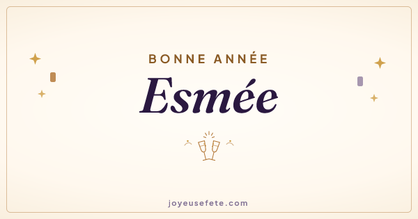 Image « Bonne année Esmée » au format large
