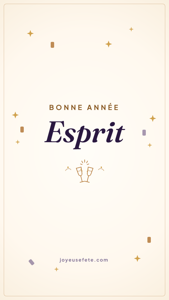 Image « Bonne année Esprit » au format story