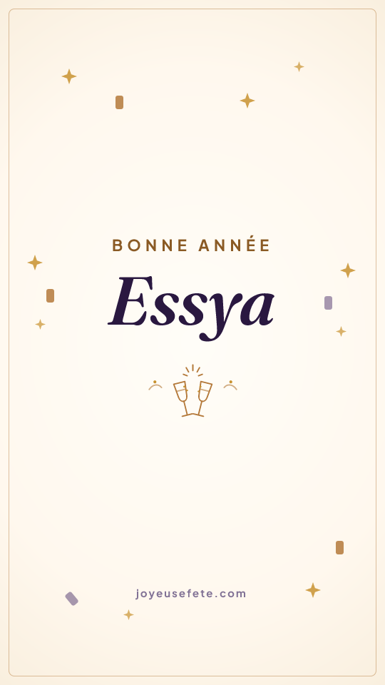 Image « Bonne année Essya » au format story
