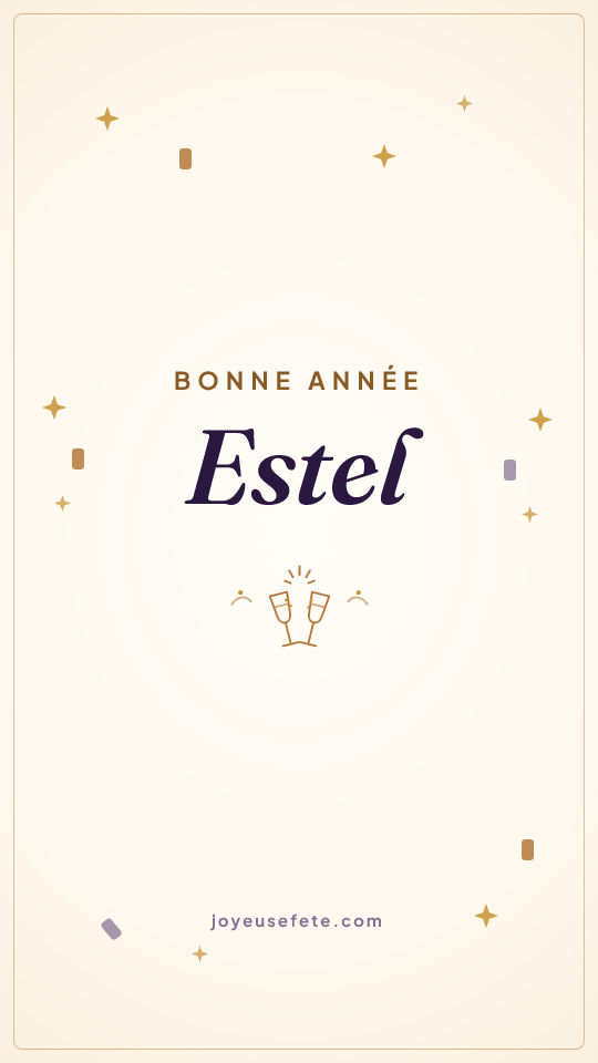 Image « Bonne année Estel » au format story