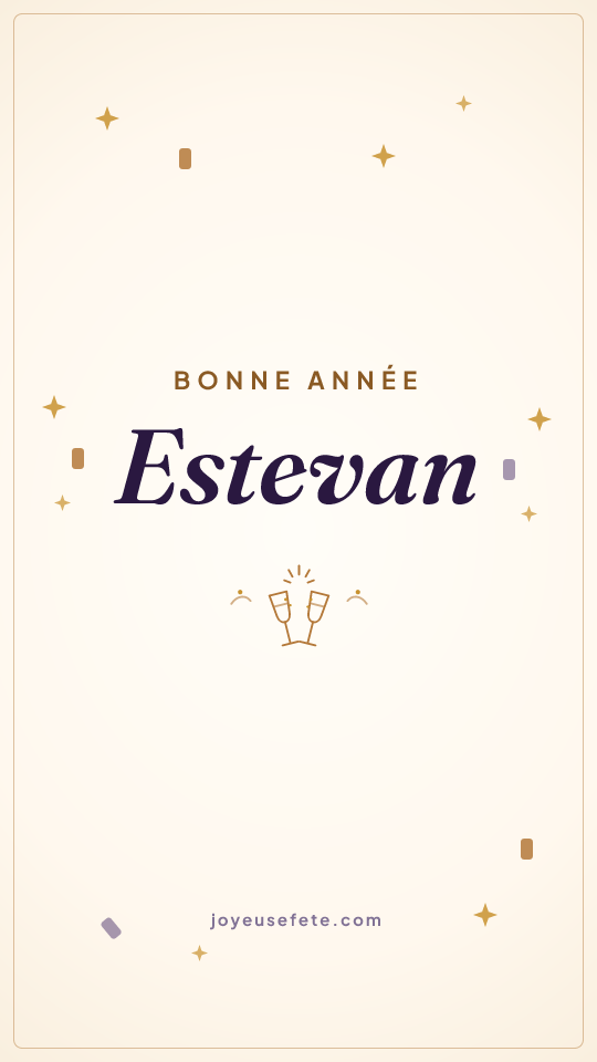 Image « Bonne année Estevan » au format story