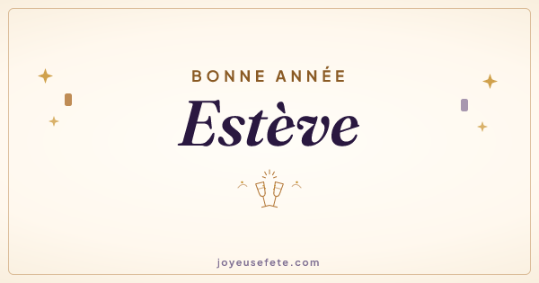 Image « Bonne année Estève » au format large