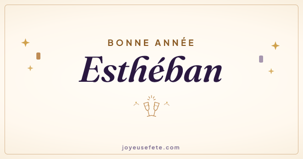 Image « Bonne année Esthéban » au format large