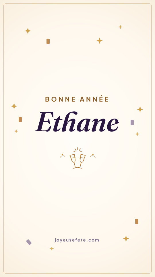 Image « Bonne année Ethane » au format story