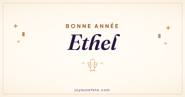Image « Bonne année Ethel » au format large