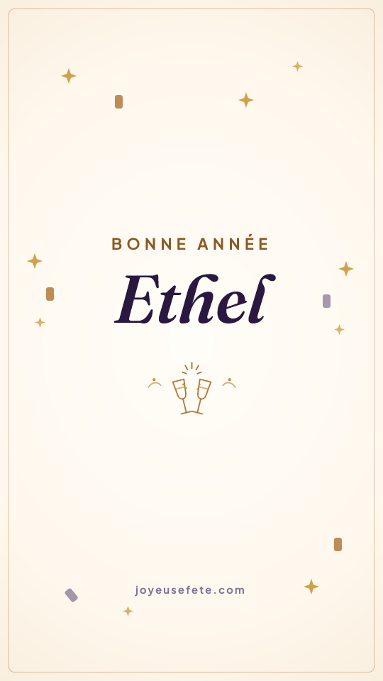 Image « Bonne année Ethel » au format story