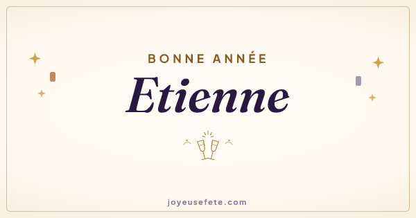 Image « Bonne année Etienne » au format large