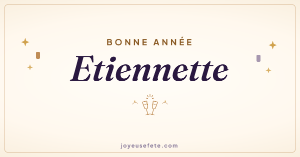 Image « Bonne année Etiennette » au format large