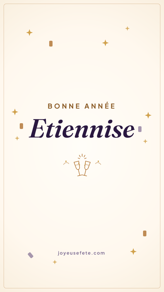 Image « Bonne année Etiennise » au format story
